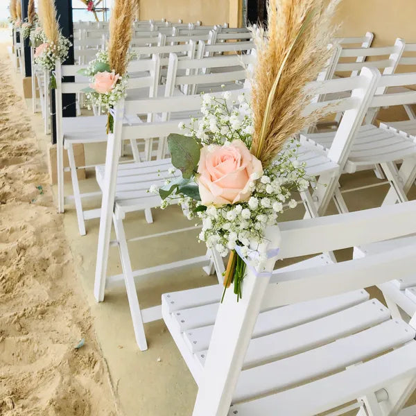 Cérémonie Laïque tons roses Champêtre