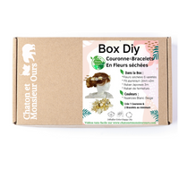 BOX DIY Couronne et bracelets en fleurs séchées tuto facile par Chaton et Monsieur Ours