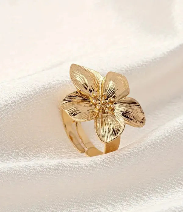 Bague Fleur de Tiare, , Fleur de Tahiti, ajustable