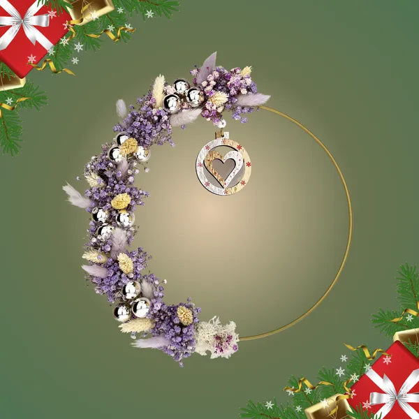 NOËL, Couronne de Noël MILKA, Décoration, Idée cadeau de Noël