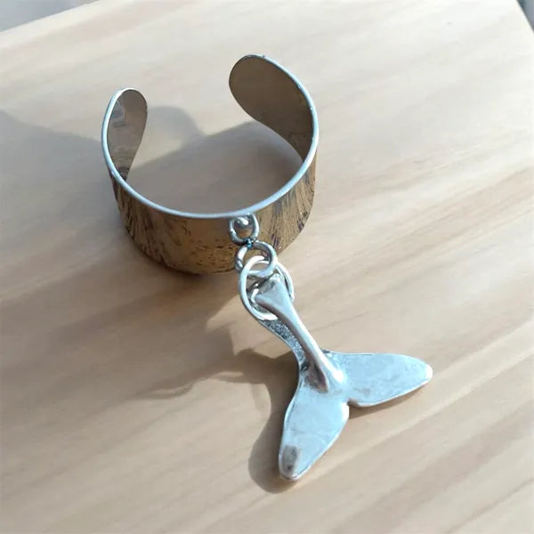 Bague manchette, Acier inoxydable argent, à personnaliser