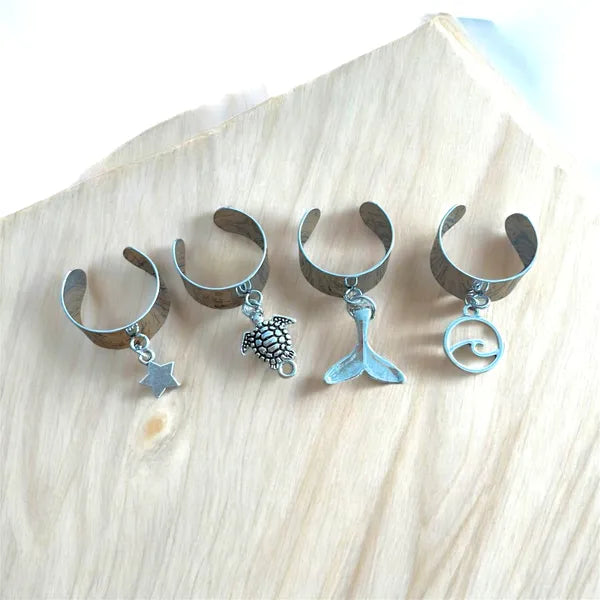 Bague manchette, Acier inoxydable argent, à personnaliser