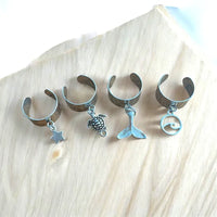 Bague manchette, Acier inoxydable argent, à personnaliser