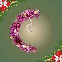 NOËL, Couronne de Noël ROSE, Décoration, Idée cadeau de Noël