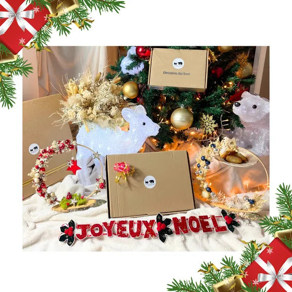 NOËL, Couronne de Noël ROSE, Décoration, Idée cadeau de Noël