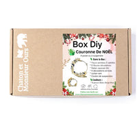 NOËL BOX DIY, Couronne de Noël  à faire soi-même, Bleu et Argent