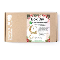 NOËL BOX DIY, Couronne de Noël  à faire soi-même, Or et Cuivré