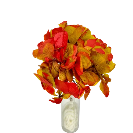 Hortensia rose rouge rouille Mini Bouquet, Complément, Box DIY