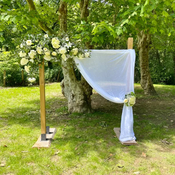 Cérémonie Laïque tons blanc/vert