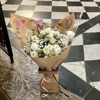 Cérémonie d'Eglise tons blanc/vert