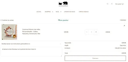 Couronne Prénom Rose Milka,  cadeau personnalisable