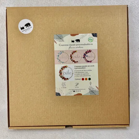 Couronne Prénom Rouge Orangée ,  cadeau personnalisable