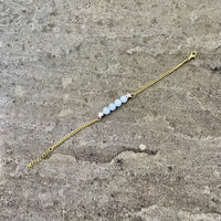 Bracelet Fantaisie Lettres Couleur Or Jaune PERSONNALISABLE