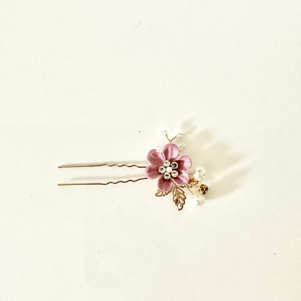 Accessoires, Barrettes cheveux, Cherry rose, Femme, Fille, Coiffure, Mariages et Fêtes