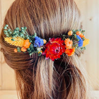 mariage boheme - accessoire mariage - accessoire mariage femme - accessoire mariage cheveux - mariage boheme champêtre - peigne fleurs séchées - accessoire cheveux mariage - peigne - mariage - peigne fleurs séchées - peigne cheveux